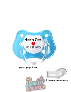 CHUPETE PERSONALIZADO VAIS A SER ABUELOS - 0 a 6 meses CHUPETE PERSONALIZADO VAIS A SER ABUELOS - 0 a 6 meses