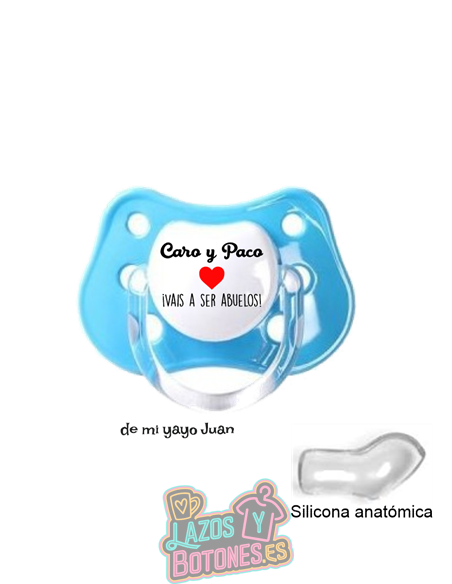 CHUPETE PERSONALIZADO VAIS A SER ABUELOS - 0 a 6 meses