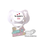 CHUPETE PERSONALIZADO TE QUIERO ABUELA, YAYA, TIO, ABU, ETC - 0 a 6 meses
