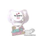 CHUPETE PERSONALIZADO TE QUIERO ABUELA, YAYA, TIO, ABU, ETC - 0 a 6 meses