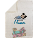 MANTA PERSONALIZADA - MICKEY NUBE Y NOMBRE
