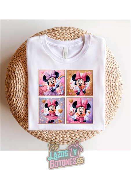 PEGATINA ROPA TODO COLOR - MINNIE ROSA 15cm ¡¡¡DESCUENTO!!!