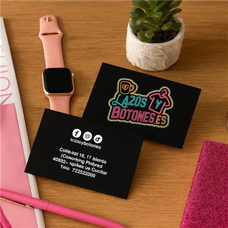 TARJETAS DE VISITA RECTANGULARES - MATE