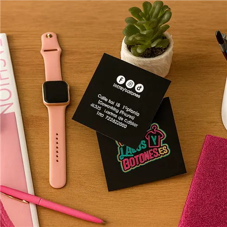 TARJETAS DE VISITA CUADRADAS - MATE