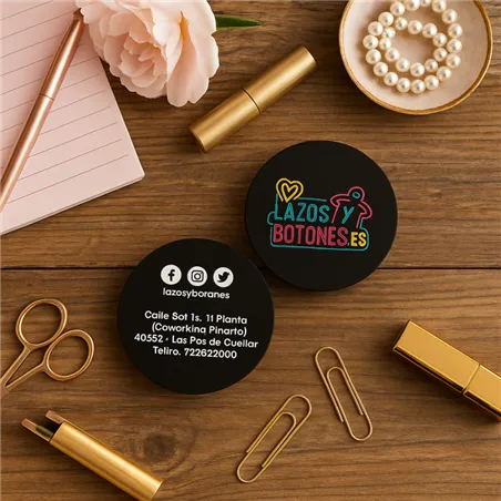 TARJETAS DE VISITA REDONDAS - MATE