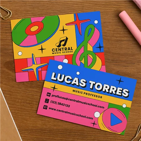 TARJETAS DE VISITA RECTANGULARES - MATE