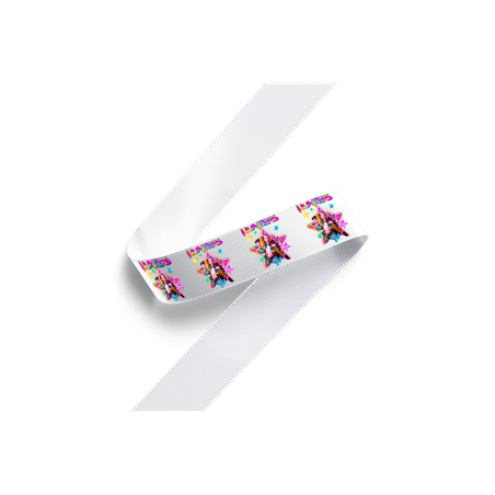 Cinta grosgrain Huntrix Kpop Hunters 38 mm – Edición exclusiva inspirada en el universo Kpop