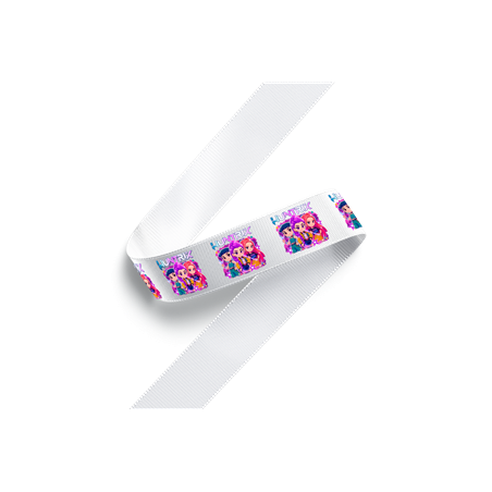 Cinta grosgrain Huntrix Kpop Hunters 38 mm – Edición exclusiva inspirada en el universo Kpop