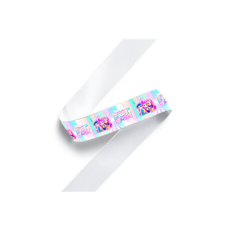 Cinta grosgrain Huntrix Kpop Demon Hunters 38 mm – Edición brillante y llena de energía