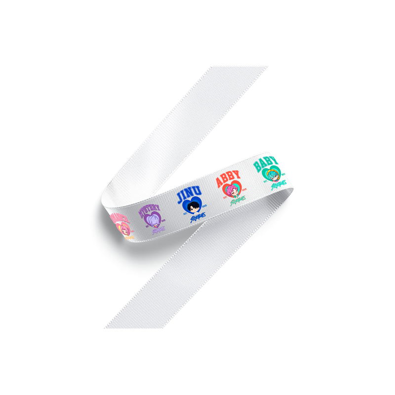 Cinta grosgrain Huntrix Kpop Characters 38 mm – Jinu, Abby, Babby & Mystery
