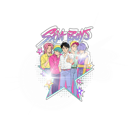 Aplique - resina Huntrix Star Boys – Diseño Kpop 3D brillante