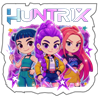Aplique - resina Huntrix Trío – Diseño Kpop brillante