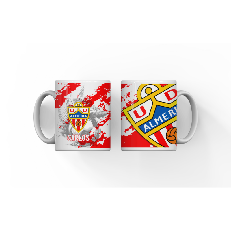 Taza UD Almería Personalizada | Con Nombre