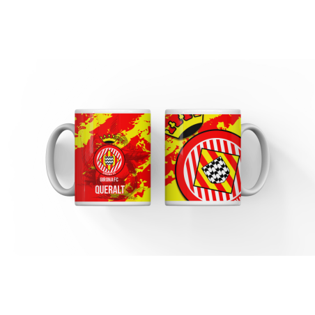 Taza Girona FC con nombre | Lazos y Botones