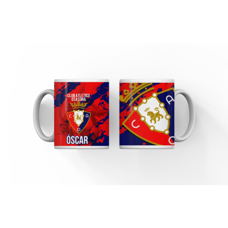 Taza CA Osasuna con nombre | Lazos y Botones