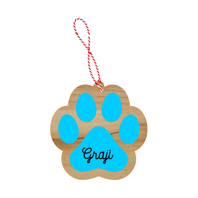 Bola de Navidad - Mod. Huella Mascota