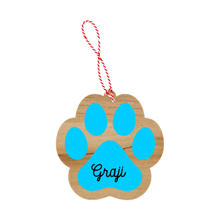 Bola de Navidad - Mod. Huella Mascota