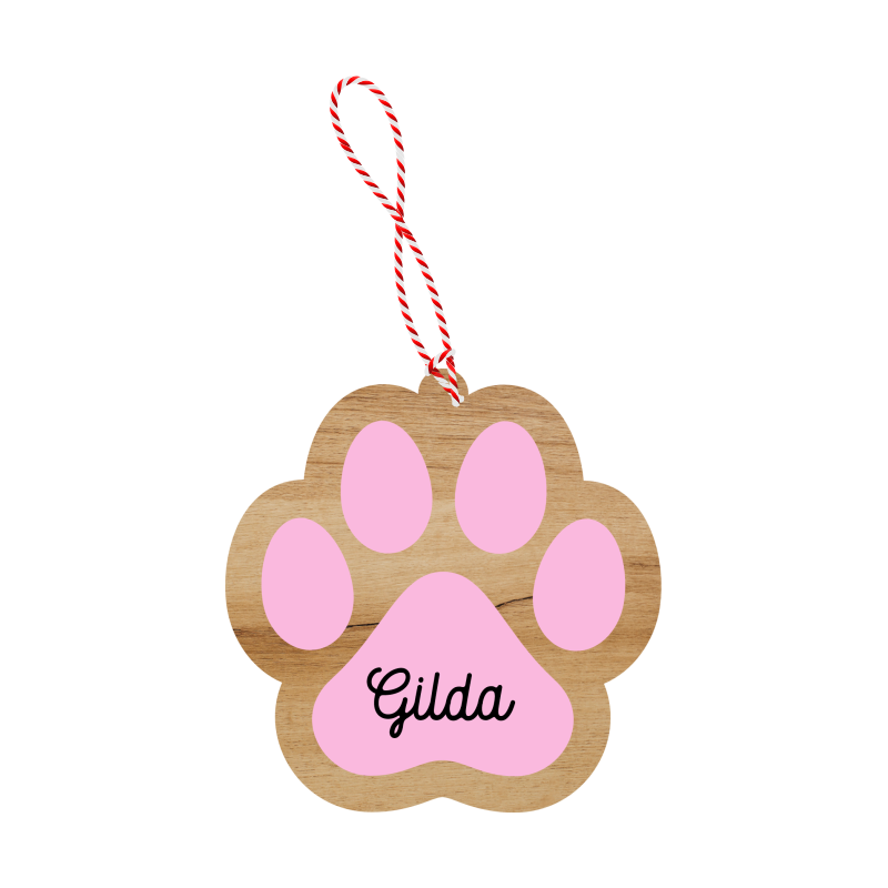 Bola de Navidad - Mod. Huella Mascota