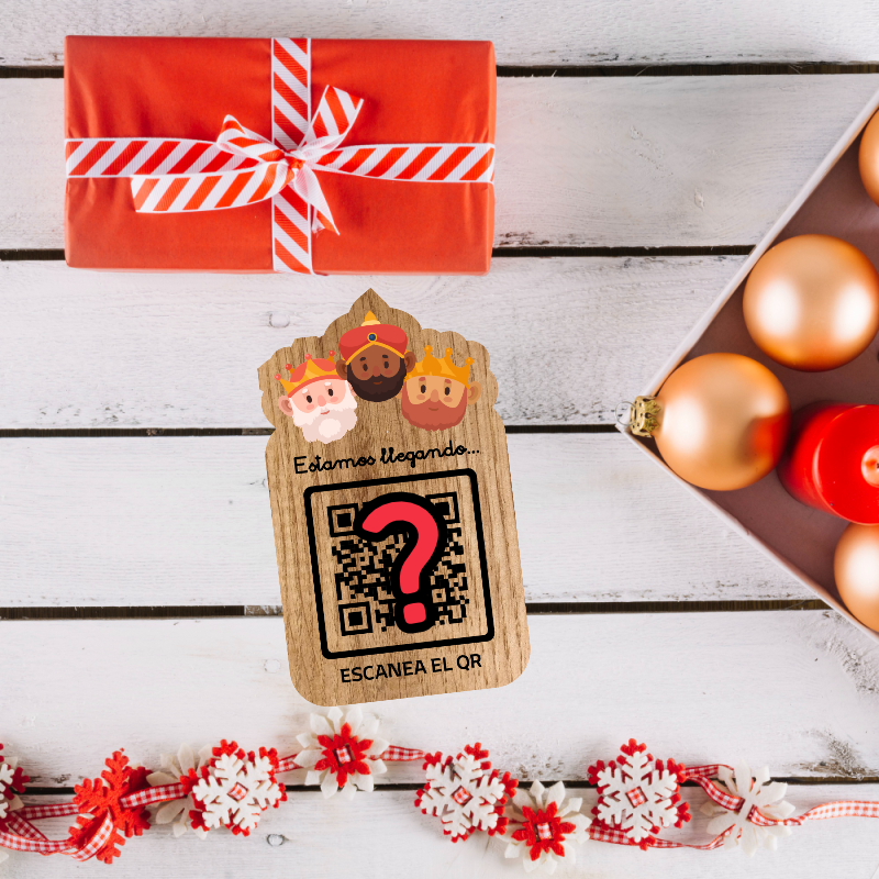 Rastreador Reyes Magos - Madera 10 cm