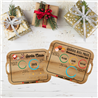 Bandeja Reversible Papá Noel y Reyes Magos - Madera 30x22 cm