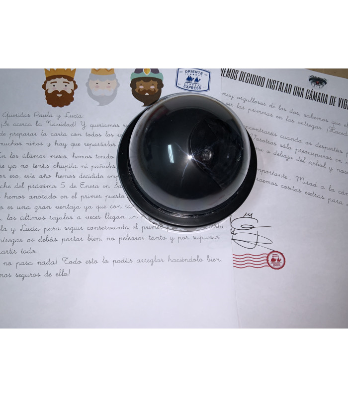 Cámara mágica de vigilancia Reyes Magos / Papá Noel | Lazos y Botones