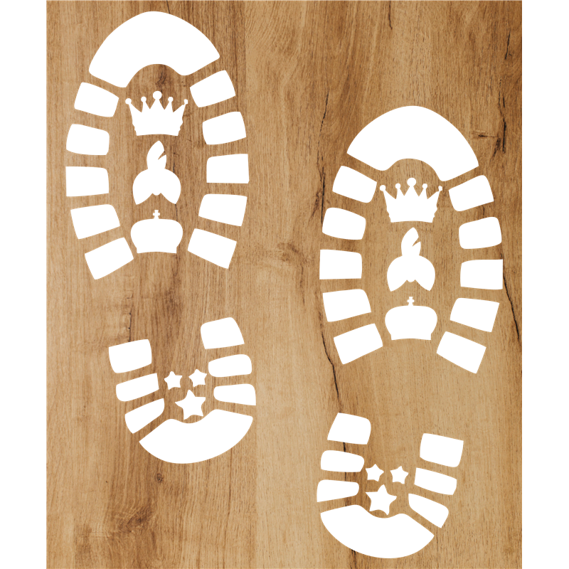 Huellas mágicas de madera - Reyes Magos