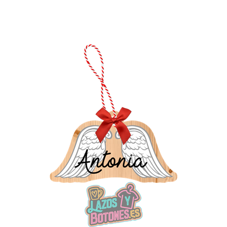 Bola de Navidad - Mod. Alas en Recuerdo