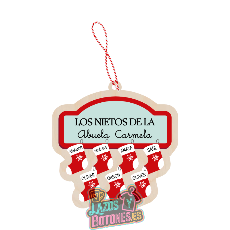 Bola de Navidad - Mod. Familia Bota Noel