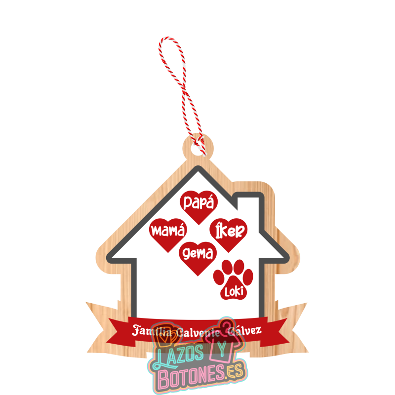 Bola de Navidad - Mod. Casa Familia