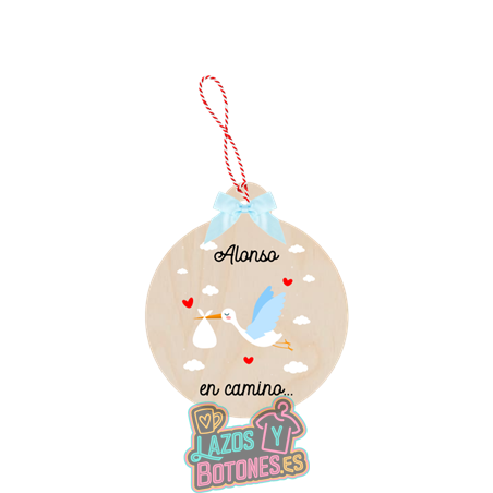 Bola de Navidad - Mod. Cigüeña en Camino