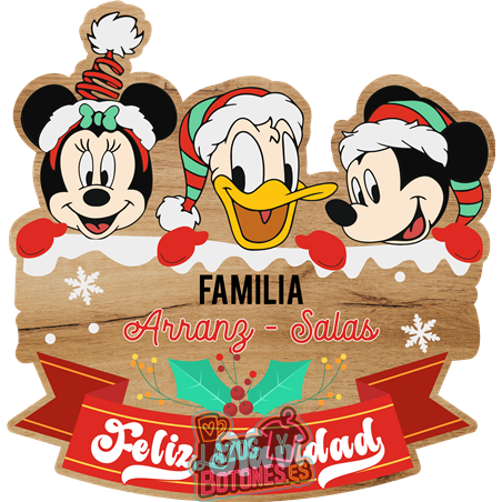 Cartel de Puerta – Mod. Familia Disney
