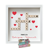 Cuadro Scrabble Mod. Familia | Regalo Personalizado — Lazos y Botones