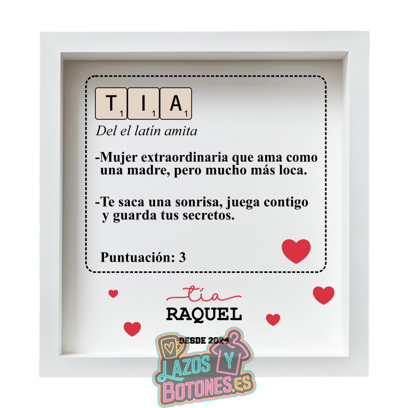 Cuadro Scrabble – Mod. Tía