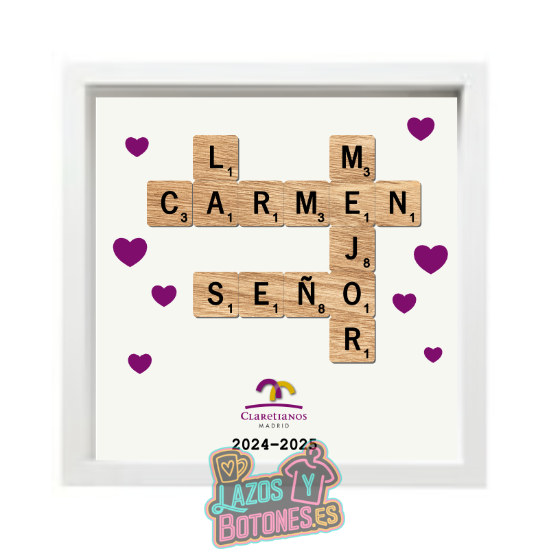 Cuadro Scrabble – Mod. La mejor Seño 