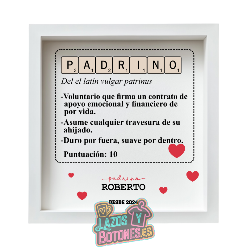 Cuadro Scrabble – Mod. Padrino