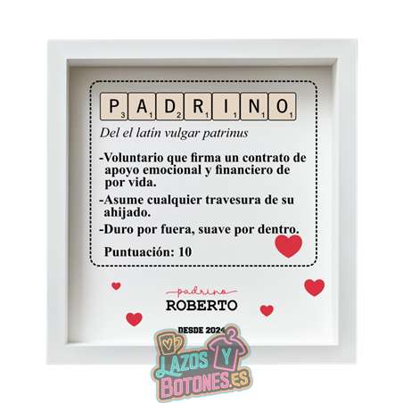 Cuadro Scrabble – Mod. Padrino