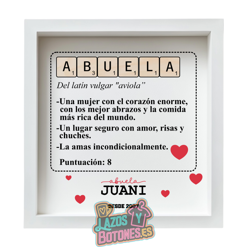 Cuadro Scrabble – Mod. Abuela