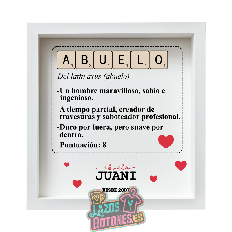 Cuadro Scrabble – Mod. Abuelo