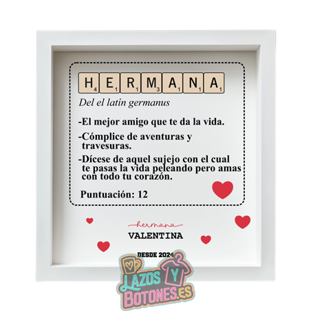 Cuadro Scrabble – Mod. Hermanos