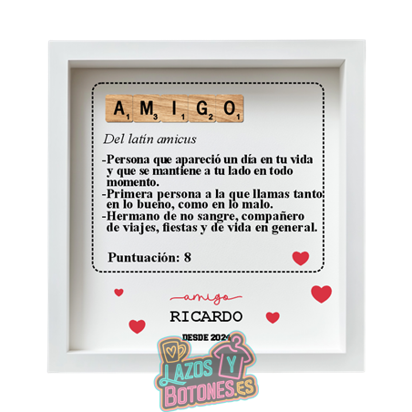 Cuadro Scrabble – Mod. Amigo