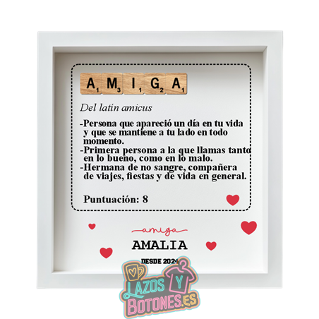 Cuadro Scrabble – Mod. Amigo