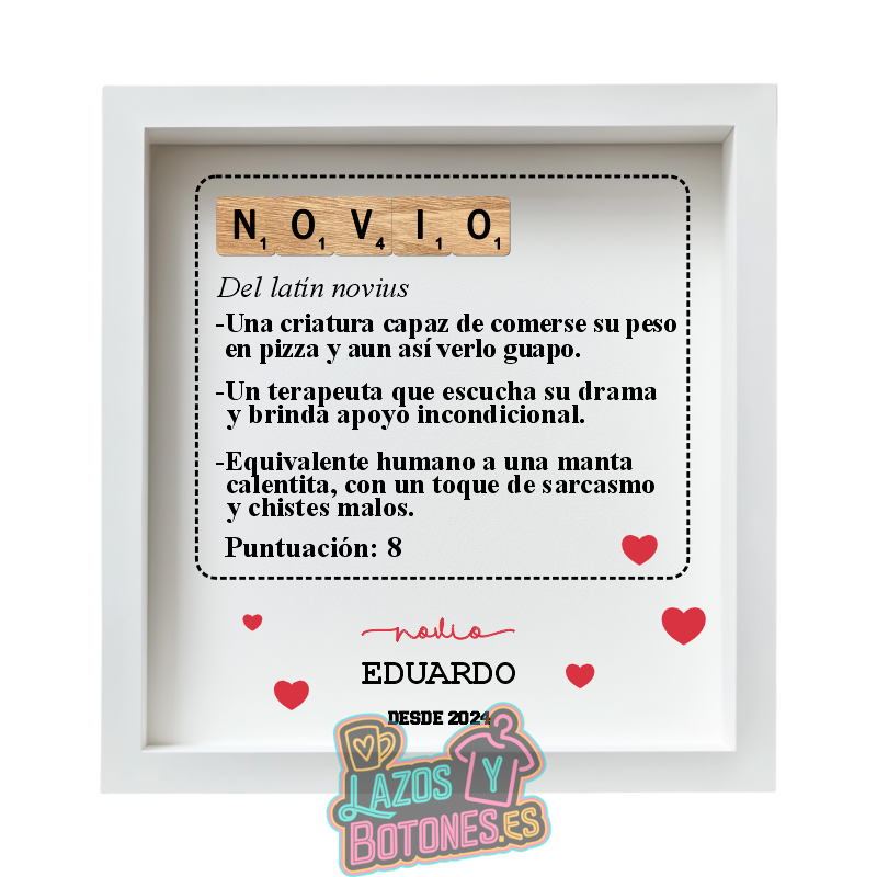 Cuadro Scrabble – Mod. Novio