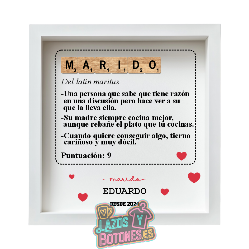 Cuadro Scrabble – Mod. Marido