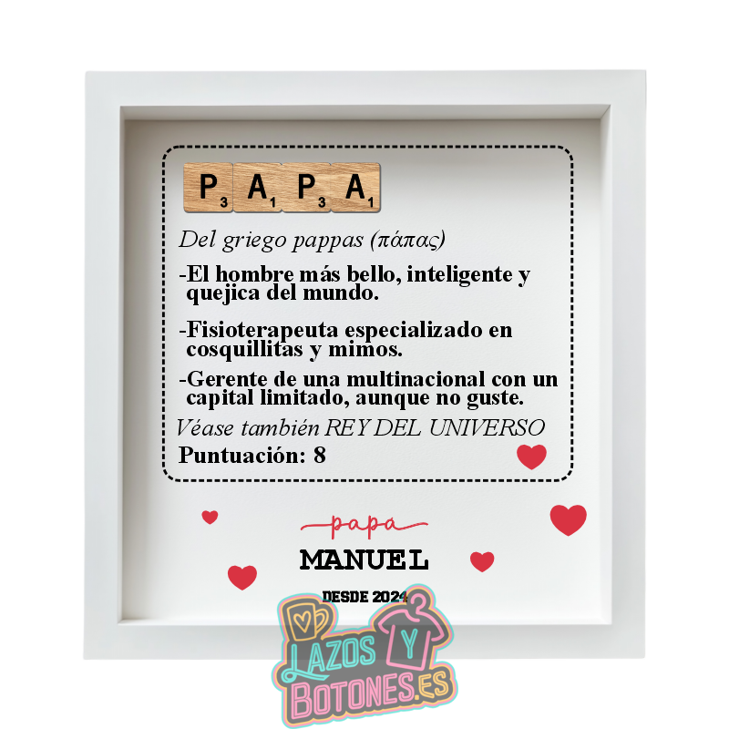 Cuadro Scrabble – Mod. Papá