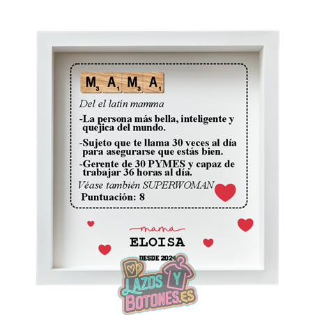 Cuadro Scrabble – Mod. Mamá