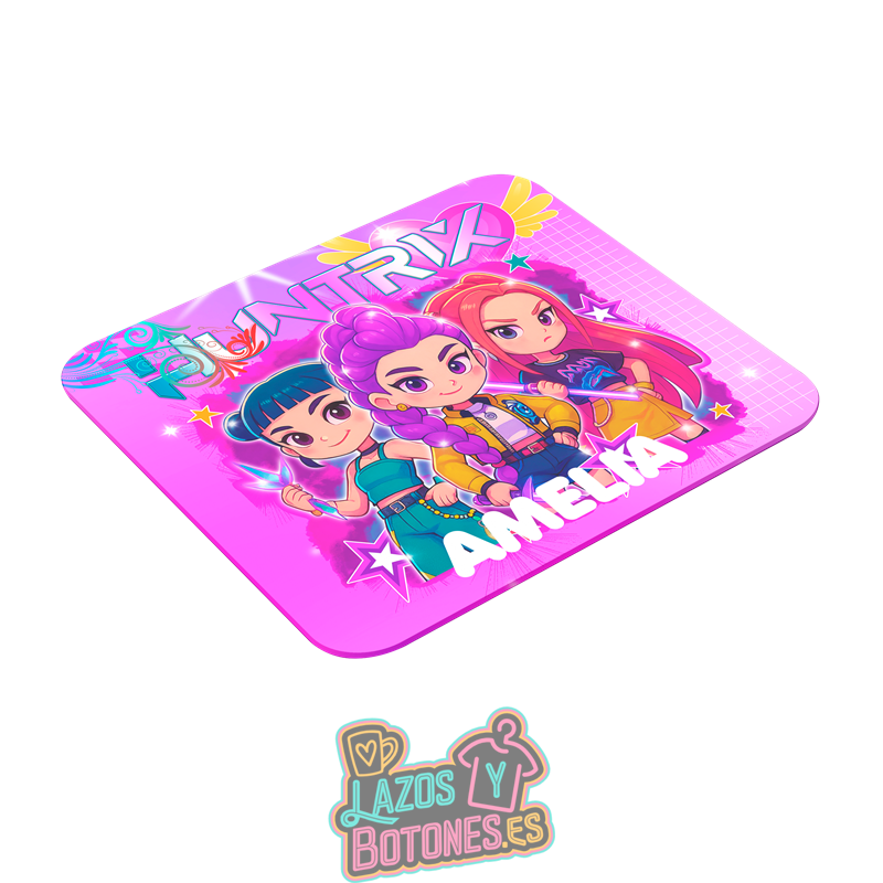 Alfombrilla de ratón personalizada – Mod. Huntrix Neon