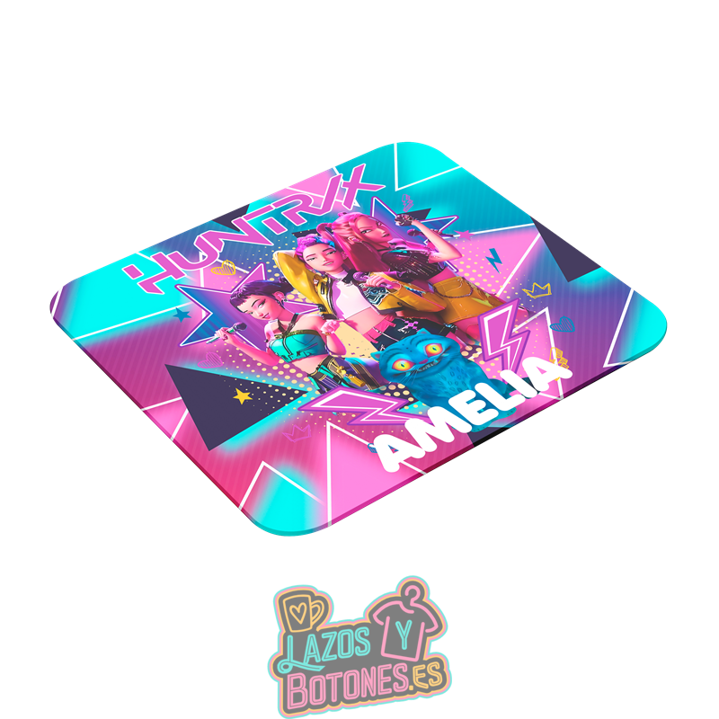 Alfombrilla de ratón personalizada – Mod. Huntrix Power Neon