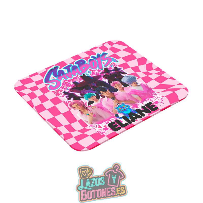 Alfombrilla de ratón personalizada – Mod. Sajaboys Pink Checker