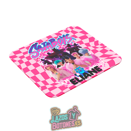 Alfombrilla de ratón personalizada – Mod. Sajaboys Pink Checker