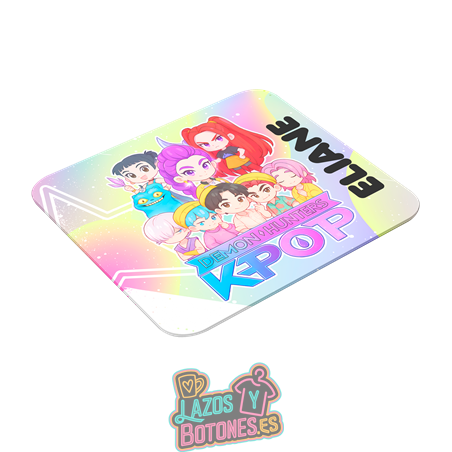 Alfombrilla de ratón personalizada – Mod. Demon Hunters K-pop Rainbow